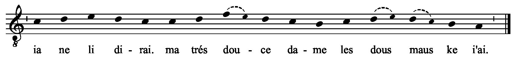 Refrain musical notation